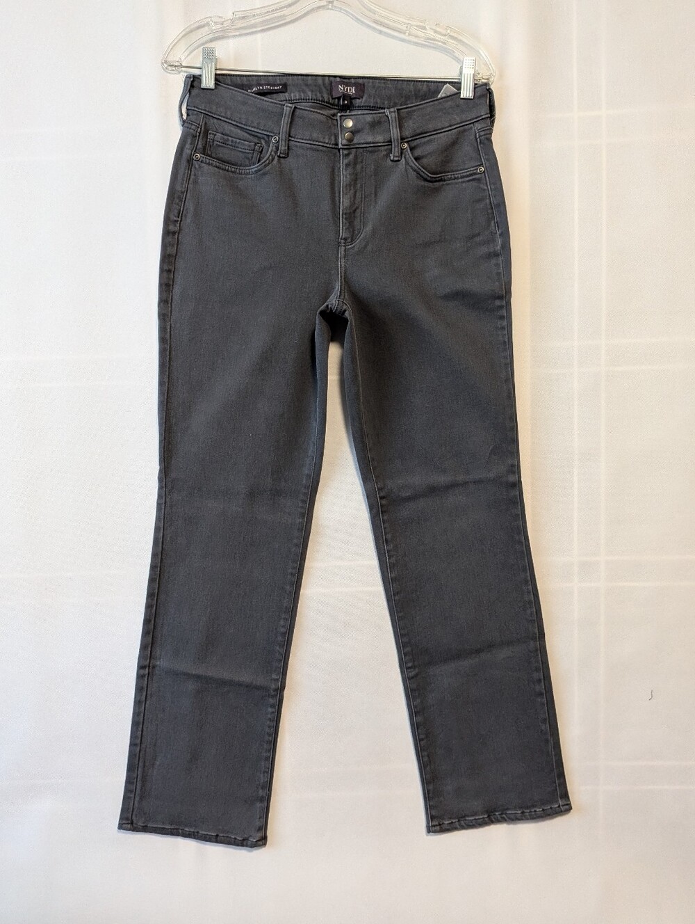 NYDJ Women's Charcoal Gray Marilyn Straight women'sfeaturing Lift Tuck Technolog